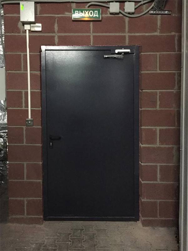 Огнезащитная дверь с доводчиком (пр-т Маршала Жукова)