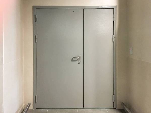 Полуторная огнеупорная дверь