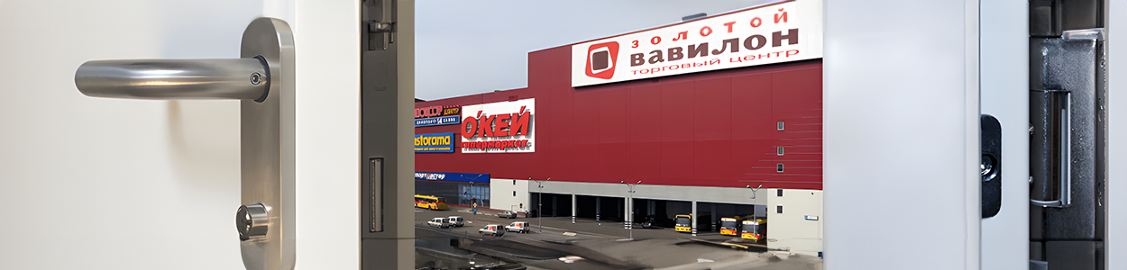Установка дверей &laquo;СТАЛЬ-ГРУПП&raquo; в ТЦ &laquo;Золотой Вавилон&raquo;